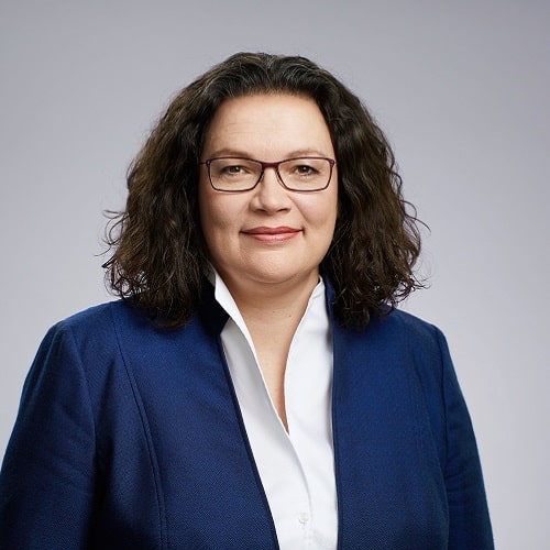Andrea Nahles ist Vorsitzende der Bundesagentur für Arbeit