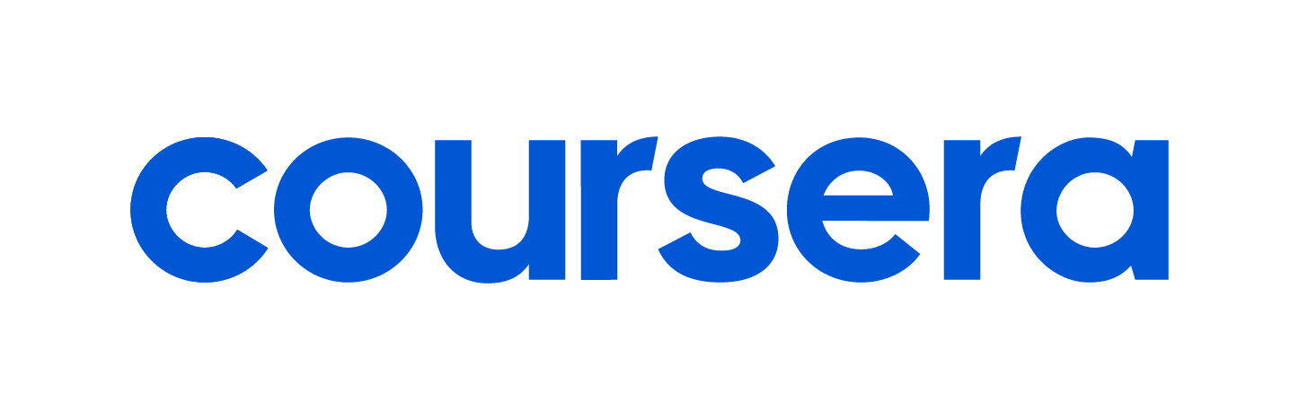 Coursera_Logo Logo von Coursera in blauer Schrift auf weißem Hintergrund.