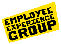 ELX_Logo Logo der Employee Experience Group auf gelbem Hintergrund, mit schwarzer, fetter Schrift.